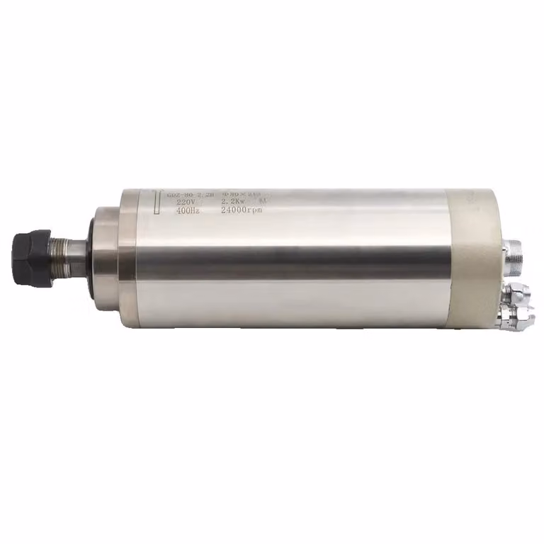 motore mandrino raffreddato ad acqua da 2,2KW, alta velocità 24000 giri/min, struttura in acciaio inox, solo mandrino 220V