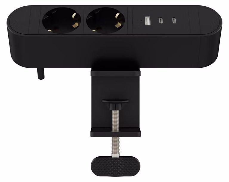 MicroConnect Presa di corrente multipla da tavolo 2 vie Schuko 1 x USB-A 2 - Presa multipla (MC-MDPS-EU2-30W)