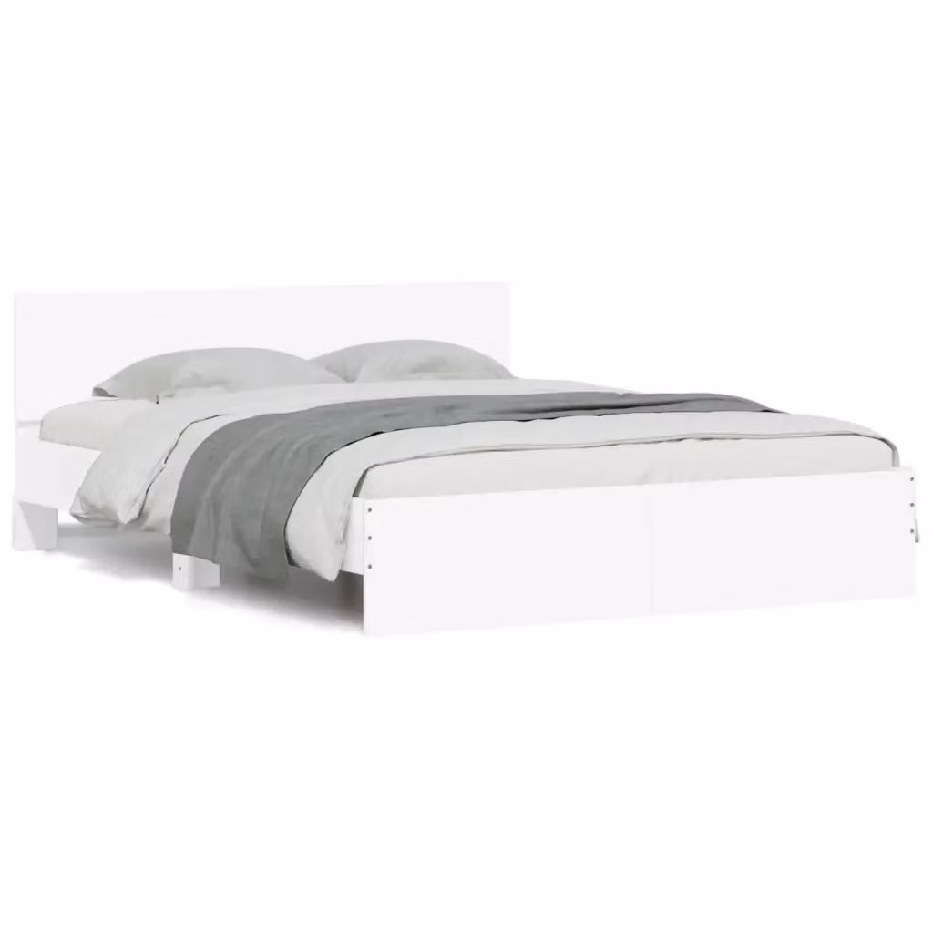 Giroletto con Testiera vidaXL Bianco L/P/H: 140 x 190 x 70 cm – 2