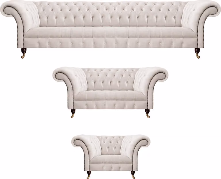 Wohnzimmer Sofagarnitur 3tlg Polstermöbel Luxus Couch Sofas Luxus Textil Möbel