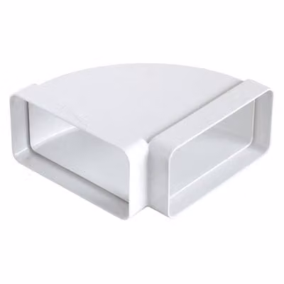 Curva orizzontale per tubo cappa FF in abs FIRST 150x70 mm