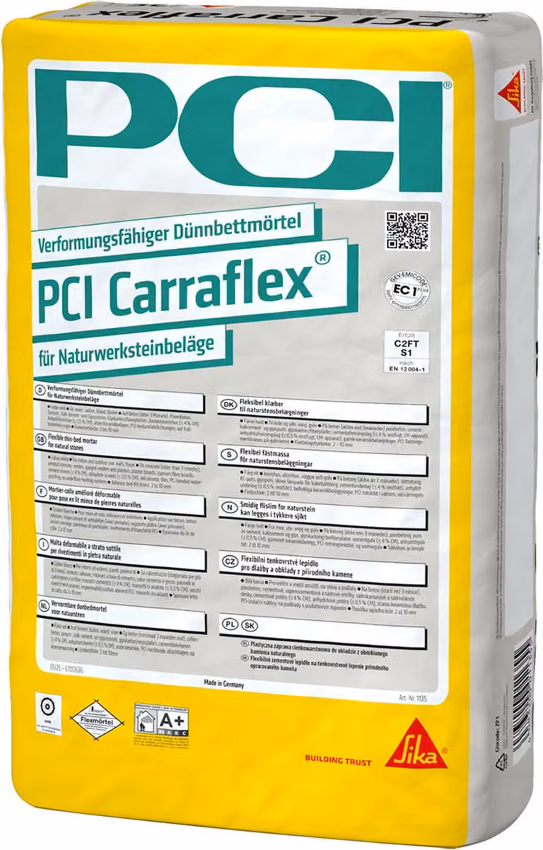 PCI Carraflex Fliesenkleber Natursteinkleber weiß 25 kg