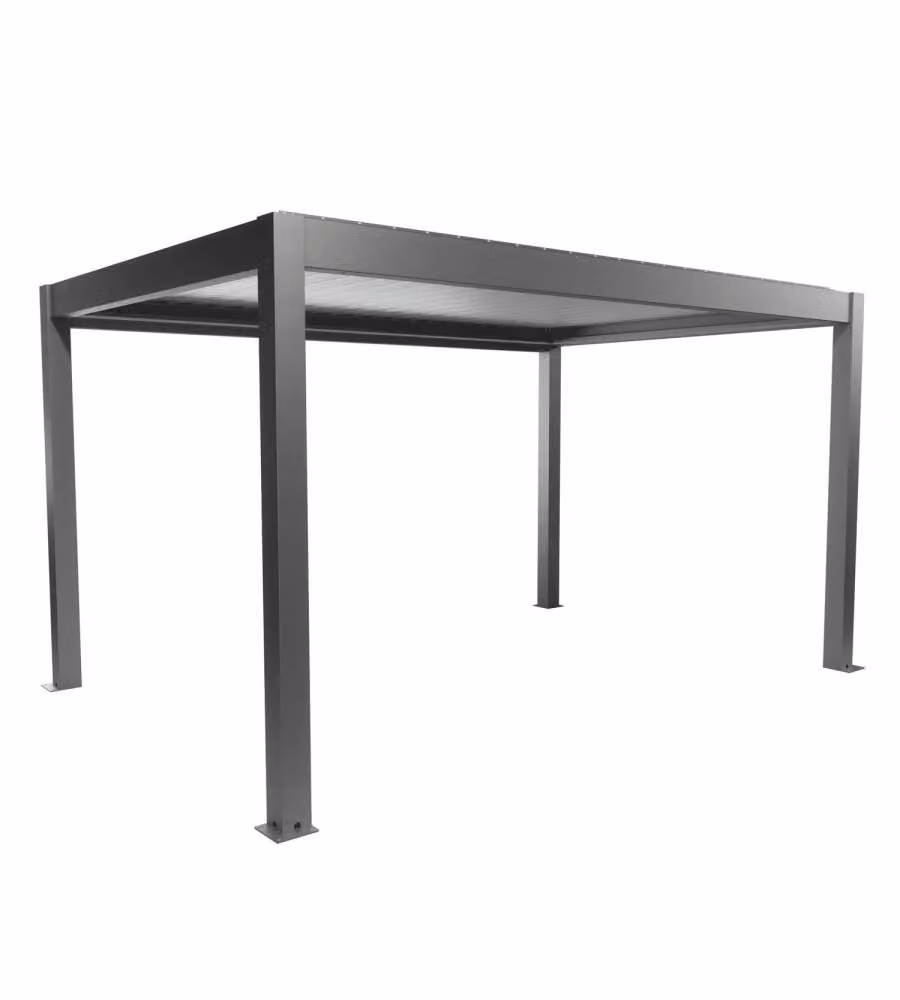 Biohort Pergola in Metallo Grigio Quarzo/Argento 460x312 cm