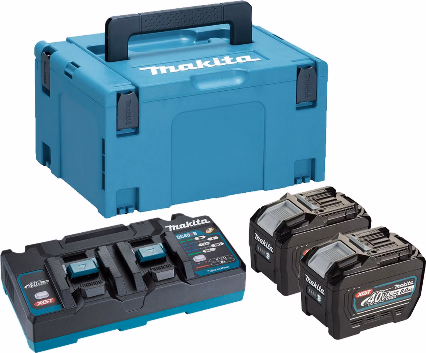 Kit di alimentazione a batteria Makita 2 x 8,0 Ah, XGT 40 V max 40 V max - Li-ion - 8,0 Ah - 2 batterie