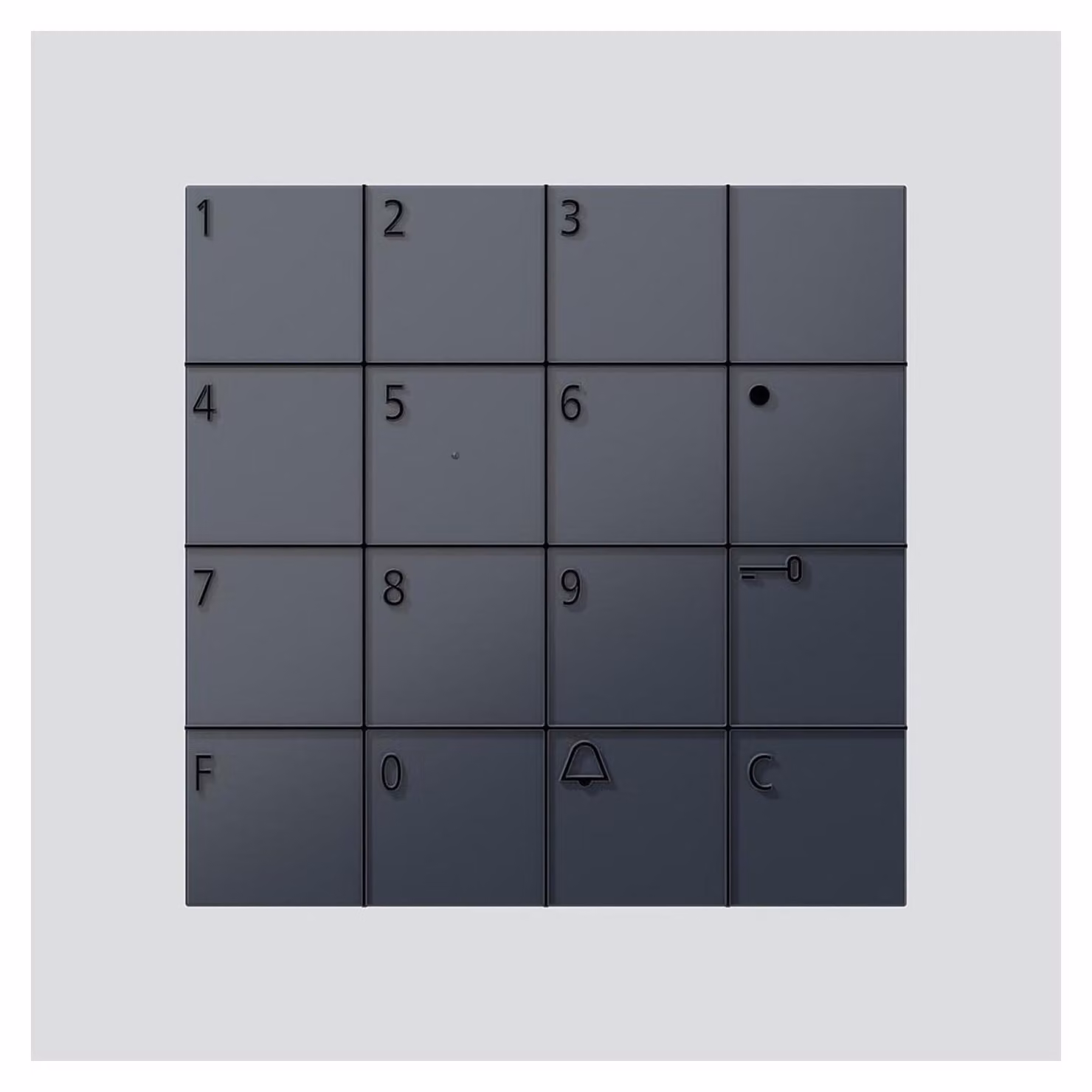 Modulo di blocco codice COM 611-02 AG grigio antracite (210004914-00)