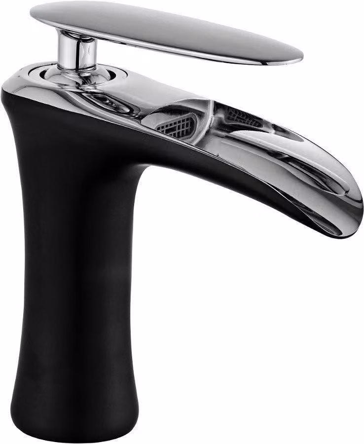Mexen Lyra rubinetto lavabo, nero/cromo - 745300-07