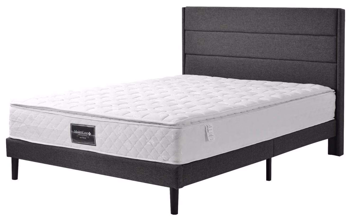 Materasso - Materasso per letto - Materasso - Materasso a molle insacchettate - 140x200 cm - 7 zone in schiuma fredda - Durezza elevata H3