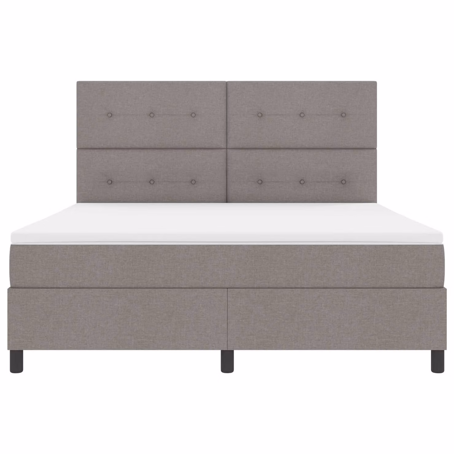 Letto a molle con materasso vidaXL Talpa con illuminazione LED e porte USB in tessuto, L/P: 180 x 200 cm