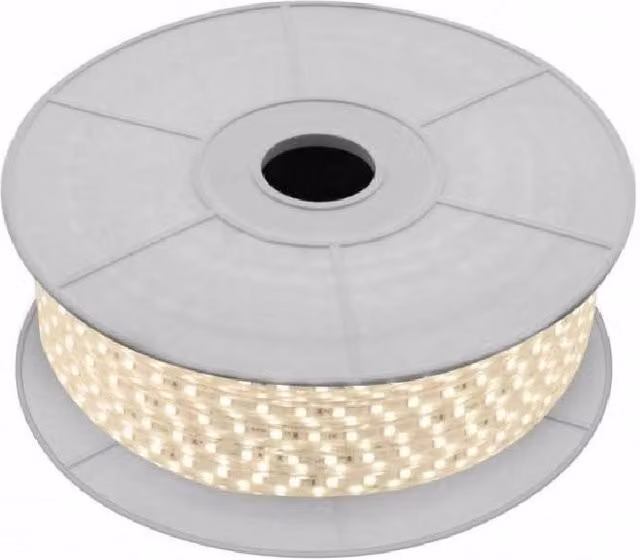 Trade Shop - Strisce Led Gommate 2835 144d 10mm 100mt 220v Vari Toni Di Colori Luce 2835smd - -bianco Caldo -
