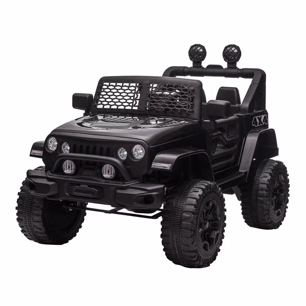 Auto elettrica per bambini Zephmum 12V con telecomando e batteria ricaricabile, colore nero – 2