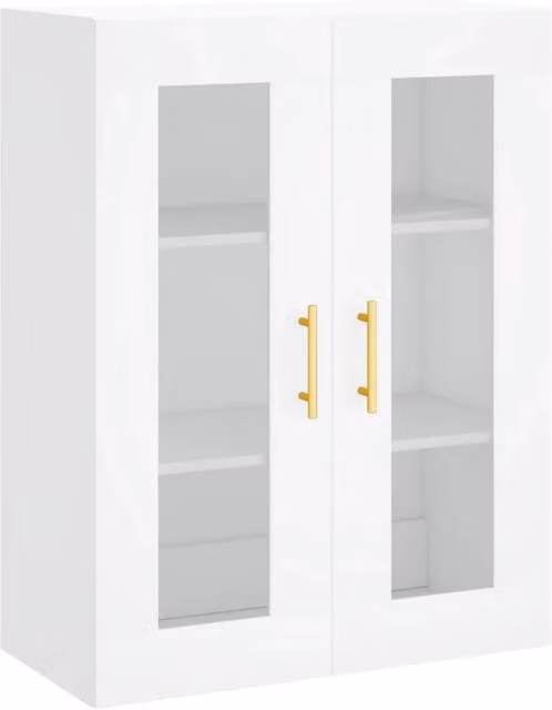 Armadio da parete bianco design elegante portaoggetti da parete 69,5 x 34 x 90 cm in legno ingegnerizzato bianco 02_0048617