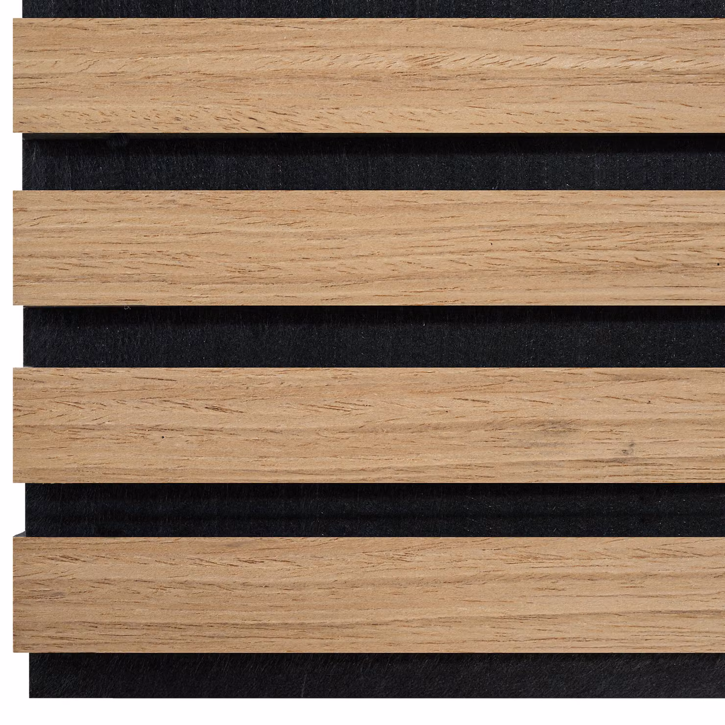 Set di 2 pannelli acustici tectake in MDF con effetto legno marrone, L: 120 cm, P: 2,1 cm, H: 12 cm – 2