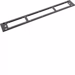 Mascherina frontale/posteriore Hager, misura 350x100, RAL 9005, MES-SOBA351