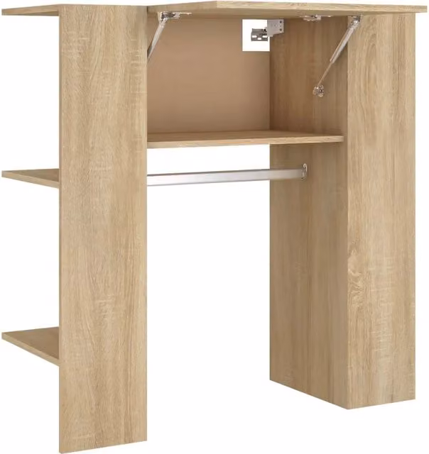 Armadio da ingresso moderno e salvaspazio 97,5 x 37 x 99 cm robusto legno ingegnerizzato effetto rovere Sonoma 02_0047945