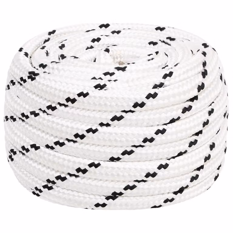 vidaXL Corda multiuso in plastica Bianca 20 mm x 25 m