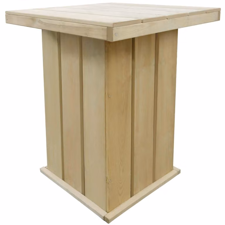 vidaXL Tavolo da bar 75x75x110 cm in legno di pino impregnato