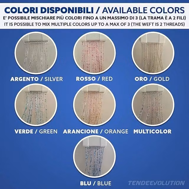 Tenda da sole TENDEEVOLUTION in poliestere resistente ai raggi UV, multicolore con dettagli rossi, L: 120 cm