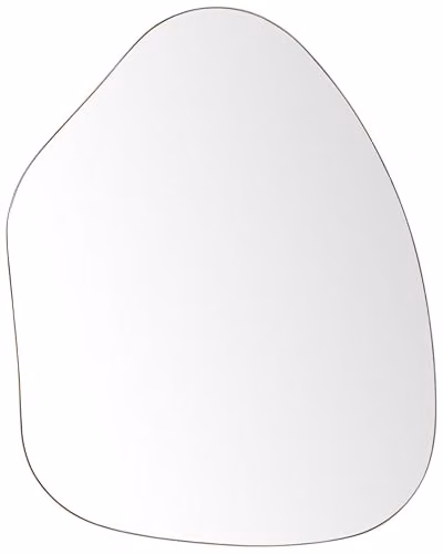Beliani Specchio decorativo ovale moderno e minimalista con cornice in metallo e ferro per il soggiorno 70 x 92 cm Oro