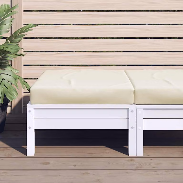 Cuscino per Pallet vidaXL Beige in Tessuto Idrorepellente e Traspirante L: 60 cm, P: 60 cm, H: 9,5 cm