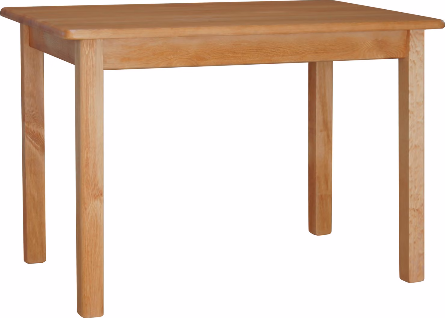 Tavolo in legno di pino massiccio nel colore Ontano 100 x 60 cm