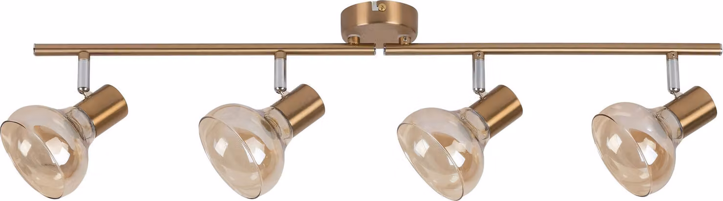 Striscia luminosa oro antico / ambra E14 4x40W Holly 5550 Rabalux