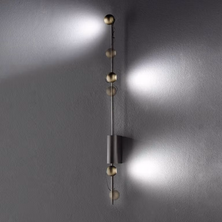 Sil-Lux Applique da parete a LED Magnetic, dimmerabile, Marrone / Ruggine, Soggiorno / Sala da pranzo, Metallo, Design, Applique a LED