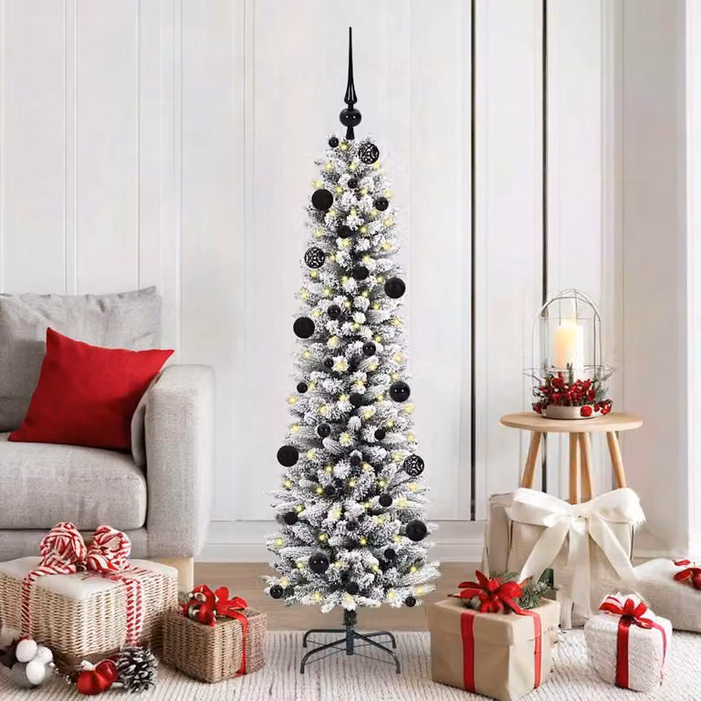 Maison Exclusive - Albero di Natale artificiale, colore bianco, altezza 150 cm
