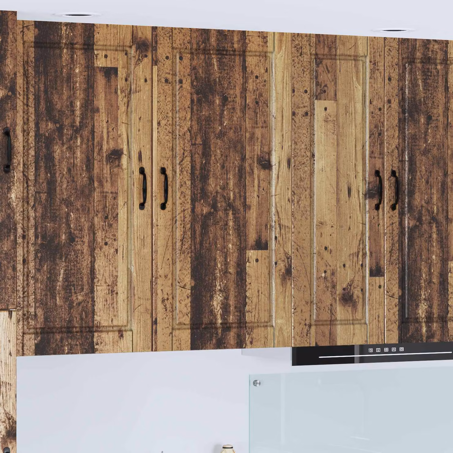Armadietto a muro vidaXL PORTO in legno marrone con ante a battente e ripiani interni L/P/H: 50 x 31 x 100 cm
