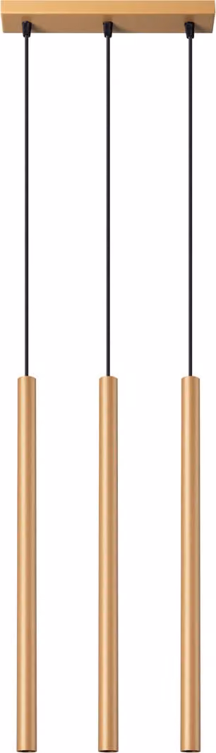 Lampada a sospensione VELINO dorata 3xG9x8W in metallo, dimensioni: 115x30x5 cm, IP20, Pure Lume
