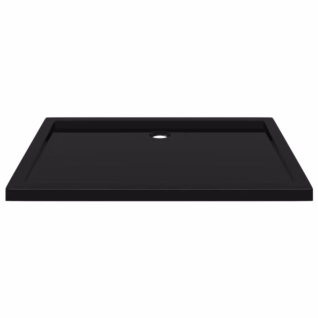 Piatto doccia rettangolare vidaXL in ABS nero L: 100 cm, P: 70 cm – 2