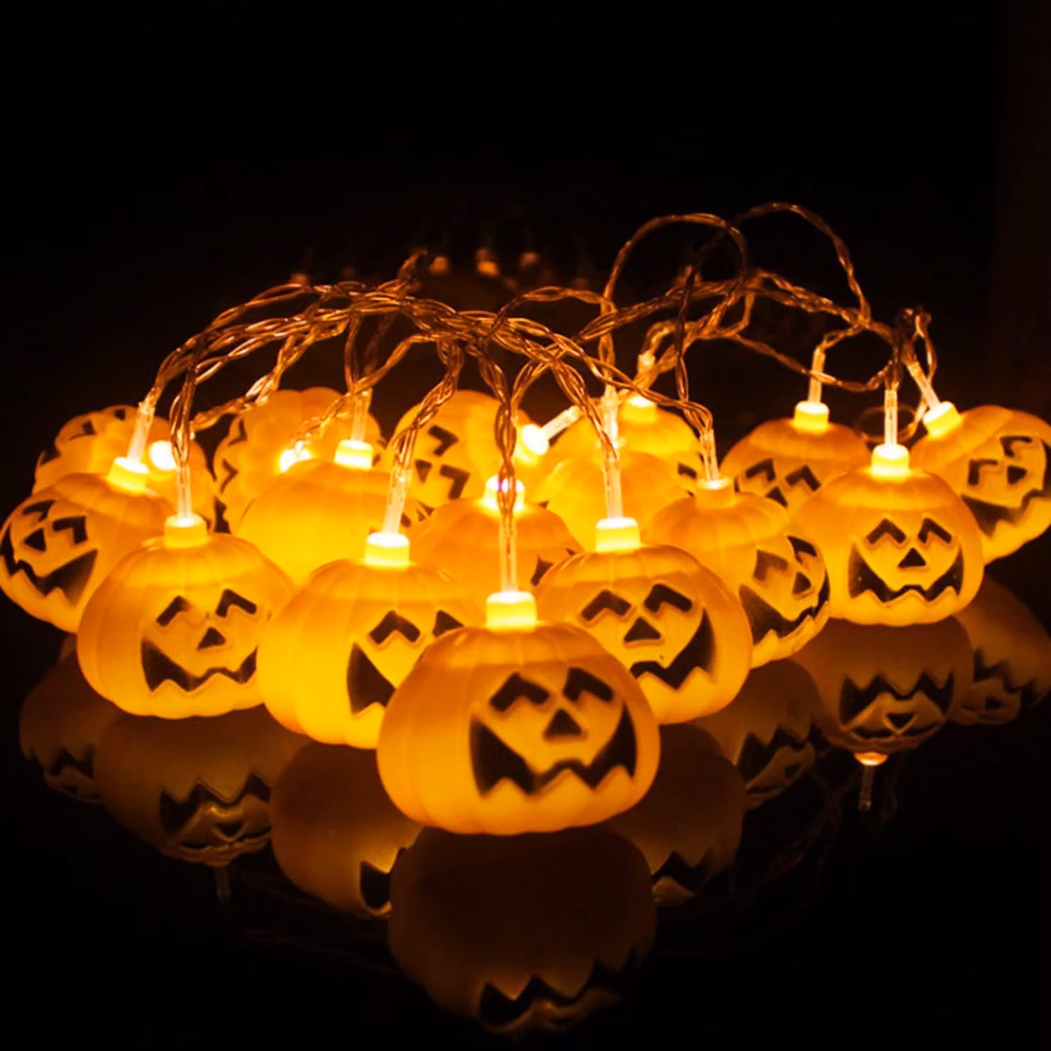 Catena luminosa a LED per pompe, lunghezza 3 metri, 20 LED, ideale per Halloween, uso esterno