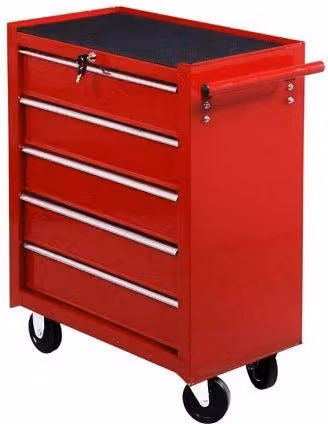 Carrello da Lavoro con Cassettiera Porta Utensili Benzoni Rosso L: 67.5 cm, P: 33 cm, H: 77 cm