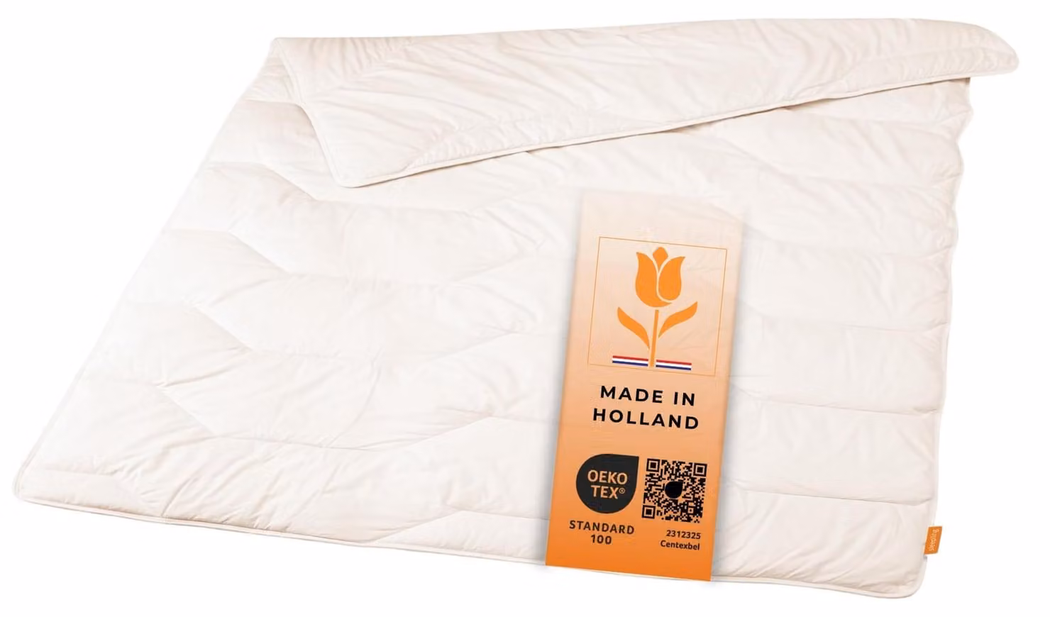 Coperta estiva, 220x240 cm, 100% cotone, imbottitura in lana, colore bianco