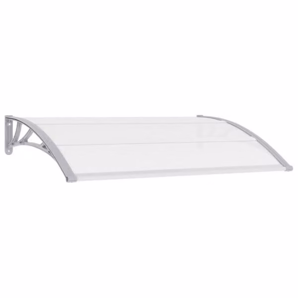 vidaXL Baldacchino per porte grigio 150x100 cm PC