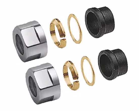 Accessori Sapho - Raccordo a morsetto 15 mm, cromo CP6115