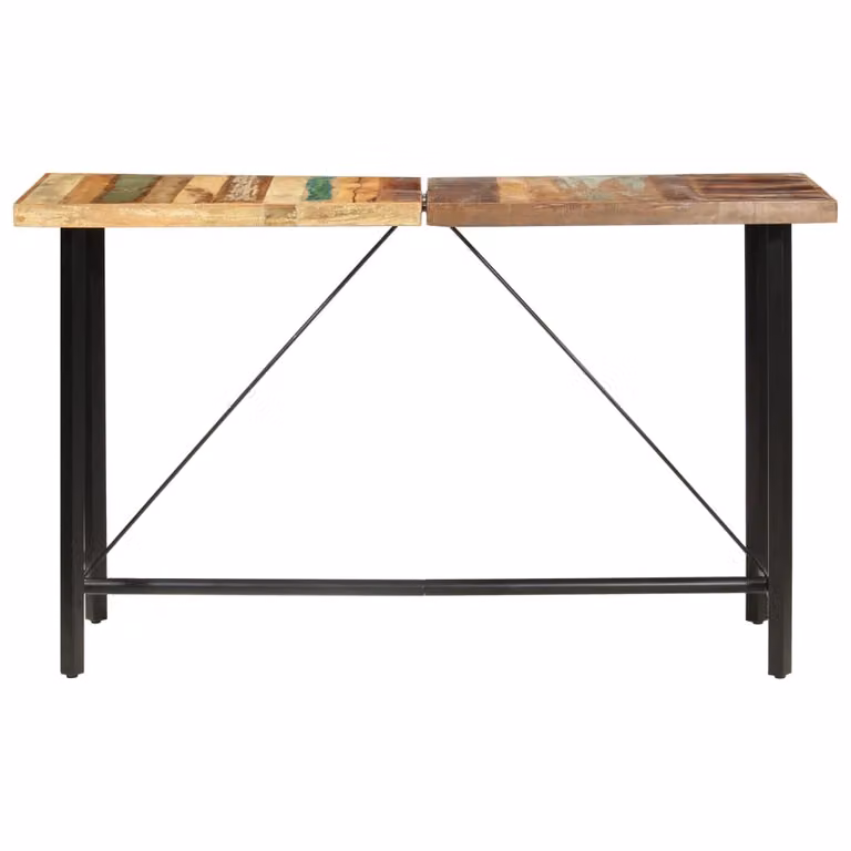 Tavolo da Bar 180x70x107 in Legno Massello di Recupero