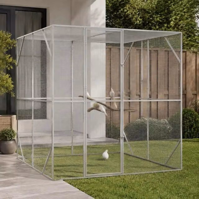 Bird Cage Anthracite 209 X 202 X 214 Cm Galvanized Steel