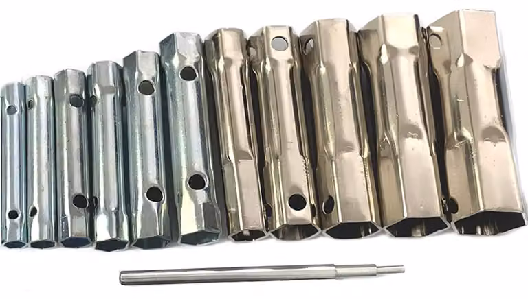 Omgoods - Set di 12 chiavi a bussola wireless - Set di chiavi a bussola a doppia testa per idraulici, da 8 a 37 mm