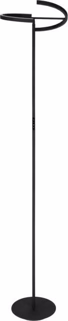 Piantana da terra Eglo Castelpoto in metallo nero con 2 luci LED dimmerabili da 8,8W e 2000 lumen, luce bianca calda, IP20