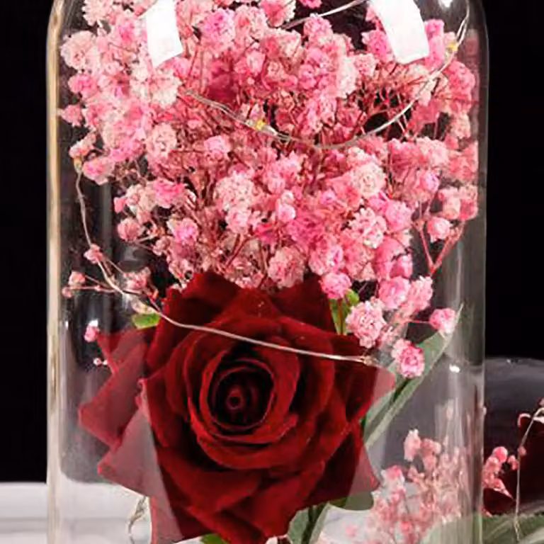 Fleur artificielle rouge deco decors