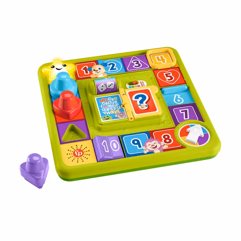 Fisher-Price Tavola Attività Cagnolino Laugh & Learn Multicolore con Luci e Suoni per lo Sviluppo Cognitivo e Motorio