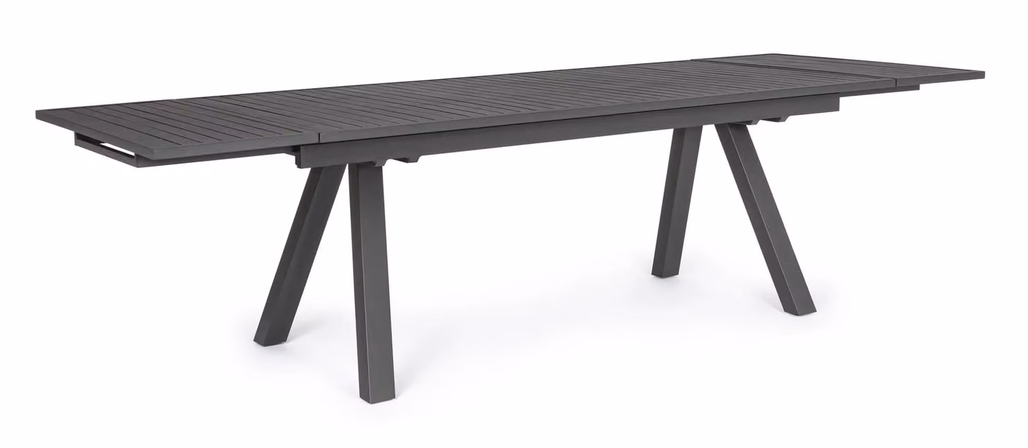 Tavolo ELIAS allungabile antracite 206/296×100 cm