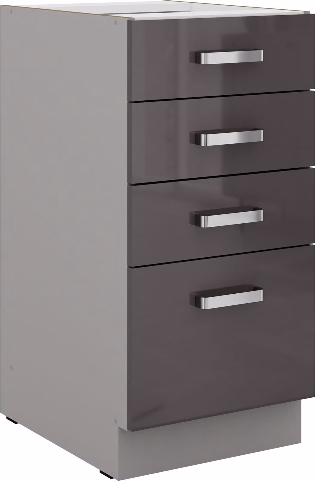 Base cucina 40 grigio lucido Mobile cucina Cucina Grigio Bianca