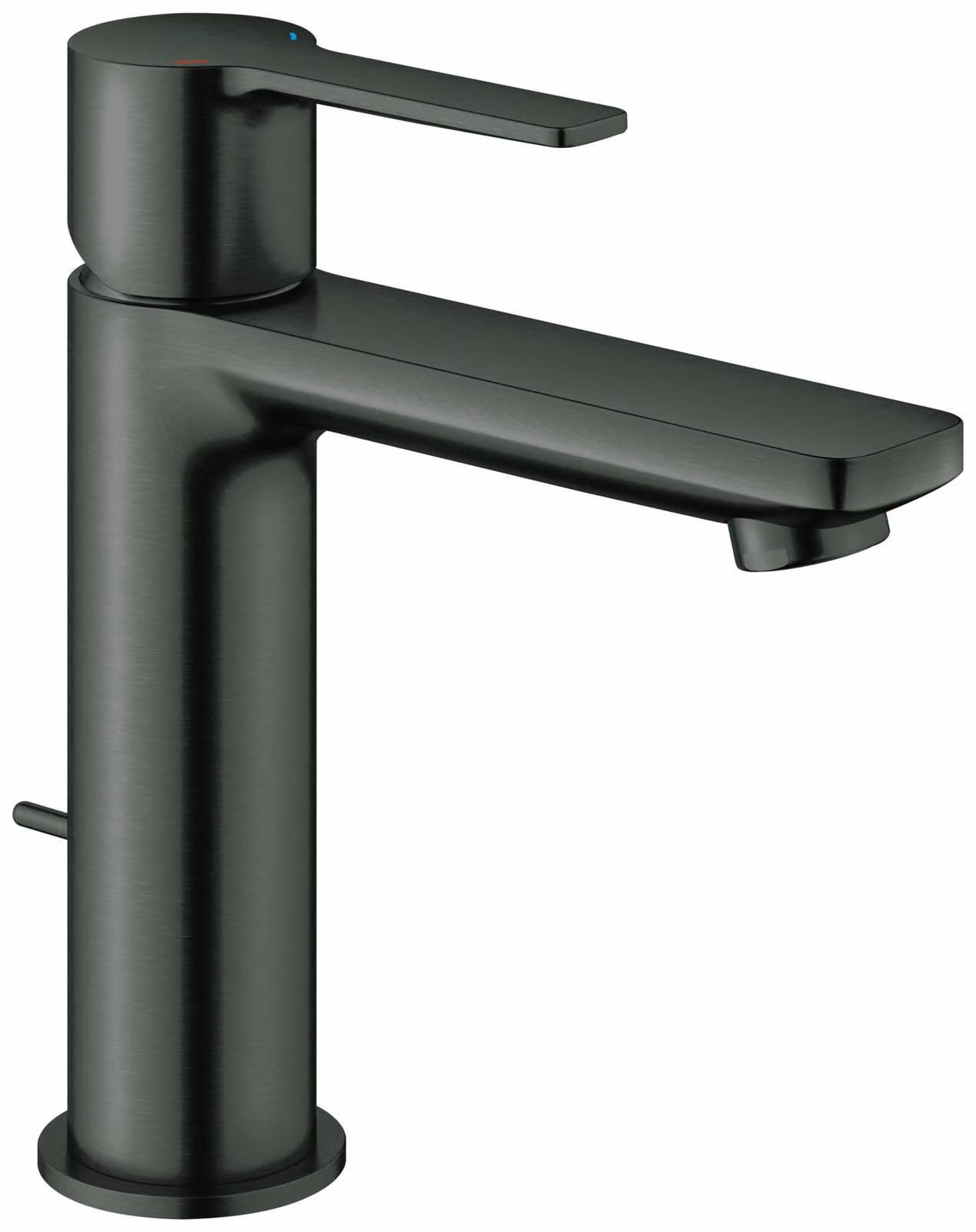 Grohe Lineare Mitigeur monocommandé pour lavabo, S-Size, vidage à tirette, saillie 128mm, 32114AL1, 32114AL1