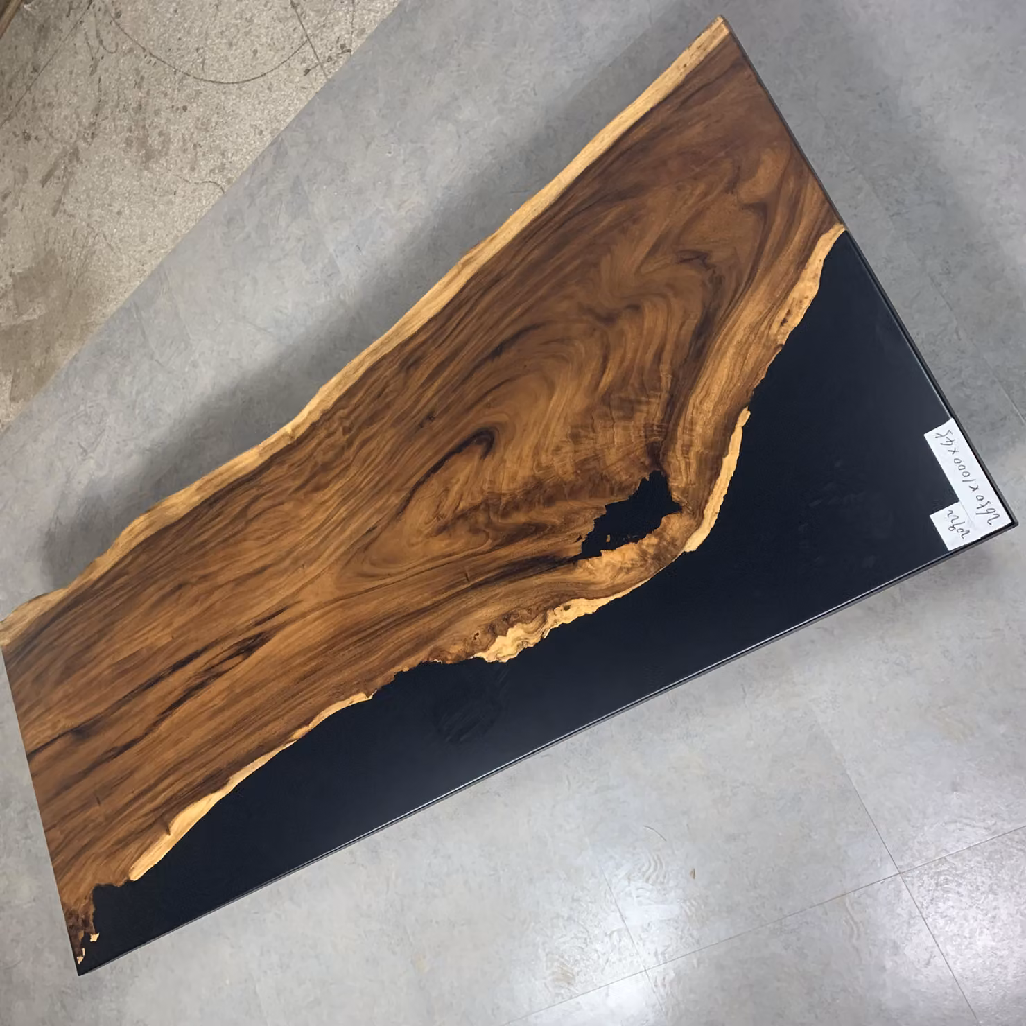 Esstisch Black Wasser River Echtes Holz Flusstisch 265x100 Tische Epoxidharz