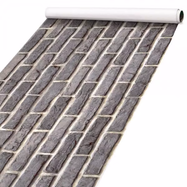 Pellicola adesiva stampata in PVC Signorbit effetto mattone grigio con finitura opaca L: 100 cm, P: 500 cm – 2