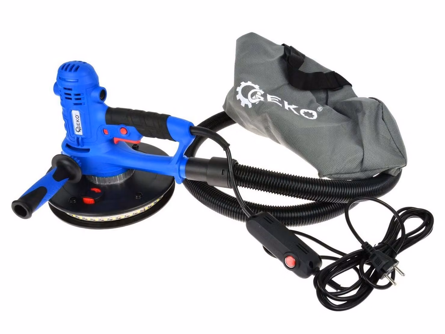 Levigatrice per pareti con luce LED, velocità variabile, dischi abrasivi 190 mm, 800 W, Ingco