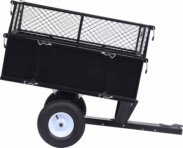 Rimorchio Ribaltabile per Tosaerba Carico 150 kg