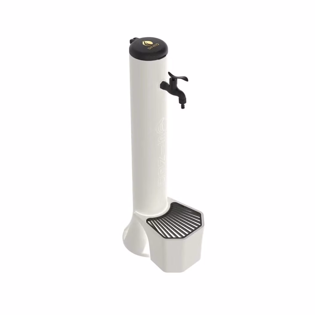 Kit Tritone Fontana da Esterno Sined con Secchiello da 5 Litri in Polietilene Bianco – 2