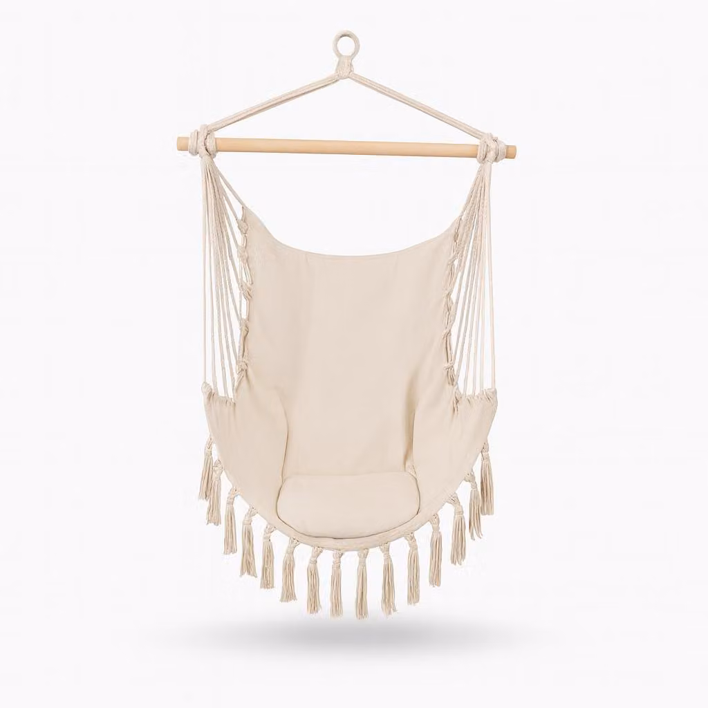 OMNA | Altalena brasiliana - 130 x 100 cm - Balcone da giardino - con cuscino e borsa